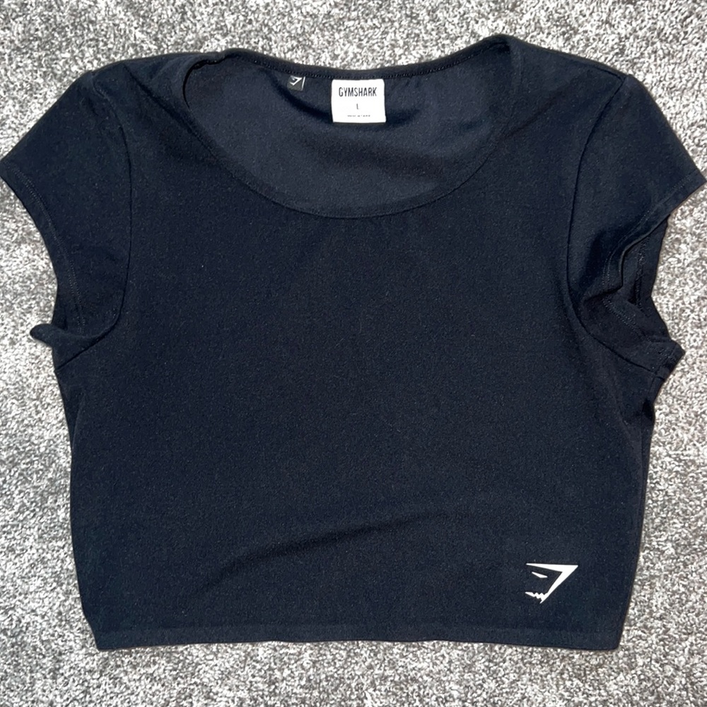 Gymshark Black Training Crop Top